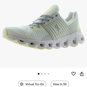 ON Running Cloudswift Sneakers - Light Green/Yellow and White